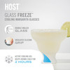 Glass FREEZE Margarita Glasses by Host, Set of 2