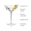 Faceted Martini Glasses by Viski, Set of 2