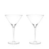 Stemmed Crystal Martini Glasses by Viski, Set of 2