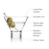 Heavy Base Crystal Martini Glasses by Viski, Set of 2