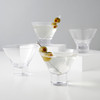 Heavy Base Crystal Martini Glasses by Viski, Set of 4