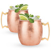Moscow Mule: Copper Cocktail Mugs by True, Set of 2