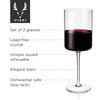 Laurel Red Wine Glasses by Viski, Set of 2