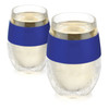 Wine FREEZE in Blue Wine Glasses by Host, Set of 2