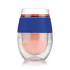 Wine FREEZE in Blue Wine Glasses by Host, Set of 2