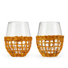 Island Stemless Wine Glasses by Twine Living, Set of 2