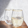 Starlight Stemless Wine Glasses by Twine Living, Set of 2