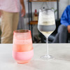 Wine FREEZE in Gray Stemmed Wine Glasses by Host, Set of 2