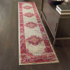 2' x 10' Fuchsia Power Loom Runner Rug