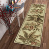 2' x 10' Ivory Hand Tufted Tropical Indoor Runner Rug