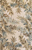 2' x 10' Ivory Tropical Branches Wool Indoor Runner Rug