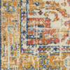 2' x 10' Yellow and Ivory Dhurrie Runner Rug