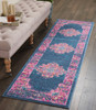 2' x 10' Blue Dhurrie Runner Rug