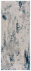 2' x 10' Blue Abstract Dhurrie Runner Rug