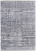 2' x 3' Gray and Blue Abstract Stain Resistant Area Rug