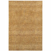 2' x 3' Gold Rust Brown Ivory Purple and Lavender Power Loom Stain Resistant Area Rug
