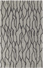 2' x 3' Taupe Black and Gray Wool Abstract Tufted Handmade Stain Resistant Area Rug