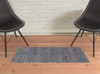 2' x 3' Gold Rust Brown and Ivory Power Loom Stain Resistant Area Rug