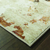 2' x 3' Abstract Weathered Beige and Gray Indoor Scatter Rug
