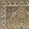2' x 3' Beige and Ivory Floral Medallion Area Rug