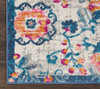 2' x 3' Ivory Floral Power Loom Area Rug