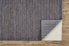 2' x 3' Brown Blue and Taupe Hand Woven Area Rug