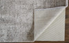 2' x 3' Tan Ivory and Gray Abstract Power Loom Distressed Area Rug with Fringe