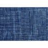 2' x 3' Navy Blue Striped Washable Area Rug with UV Protection