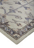 2' x 3' Ivory and Gray Wool Floral Tufted Handmade Stain Resistant Area Rug