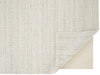 2' x 3' Ivory and Gray Wool Hand Woven Stain Resistant Area Rug
