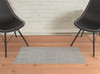 2' x 3' Gray & Ivory Abstract Hand Woven Area Rug