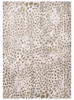2' x 3' Brown and Ivory Abstract Stain Resistant Area Rug