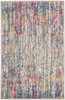 2' x 3' Pink and Ivory Abstract Power Loom Area Rug