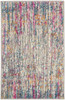 2' x 3' Pink and Ivory Abstract Power Loom Area Rug