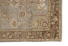 2' x 3' Gray Brown and Gold Wool Floral Hand Knotted Stain Resistant Area Rug with Fringe