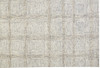 2' x 3' Ivory and Gray Wool Plaid Tufted Handmade Stain Resistant Area Rug