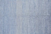 2' x 3' Blue and Silver Wool Striped Hand Knotted Area Rug