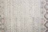 2' x 3' Gray Ivory and Pink Geometric Hand Knotted Area Rug