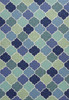 2' x 3' UV Treated Polypropylene Blue Accent Rug