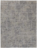 2' x 3' Gray and Ivory Abstract Hand Woven Area Rug