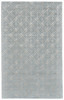 2' x 3' Blue Silver and Gray Wool Abstract Tufted Handmade Area Rug