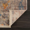 2' x 3' Beige Abstract Distressed Polyester Area Rug
