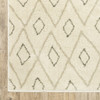 2' x 3' Sand Ash Grey and Ivory Geometric Power Loom Stain Resistant Area Rug
