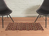 2' x 3' Red & Gold Oriental Power Loom Stain Resistant Area Rug