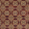2' x 3' Red & Gold Oriental Power Loom Stain Resistant Area Rug