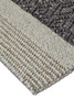 2' x 3' Gray Taupe and Tan Wool Floral Hand Woven Stain Resistant Area Rug