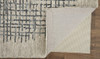 2' x 3' Gray Black and Tan Wool Plaid Tufted Handmade Stain Resistant Area Rug