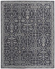 2' x 3' Blue and Gray Wool Floral Tufted Handmade Stain Resistant Area Rug