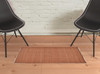 2' x 3' Orange Hand Woven Polyester Area Rug