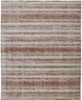 2' x 3' Tan Ivory and Pink Abstract Hand Woven Area Rug